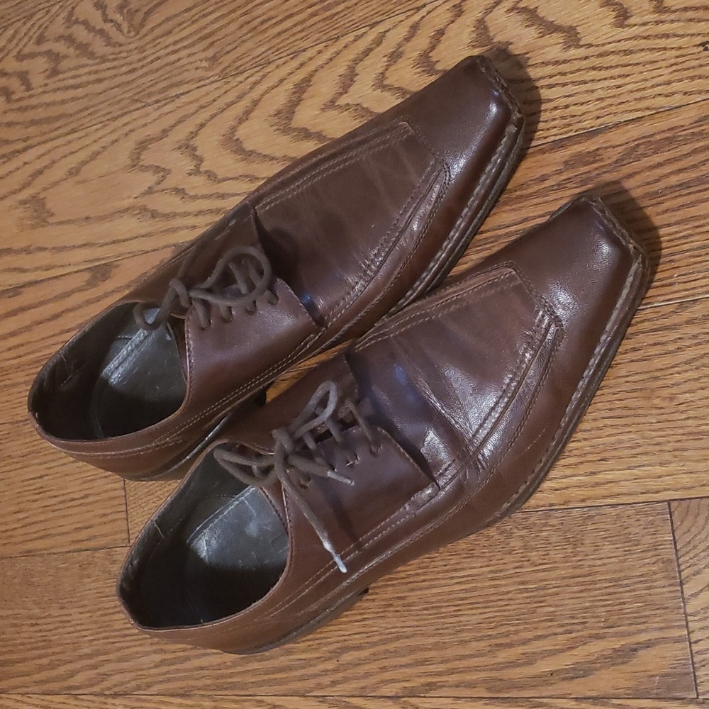 Brown Leather Mens Aldo Shoes